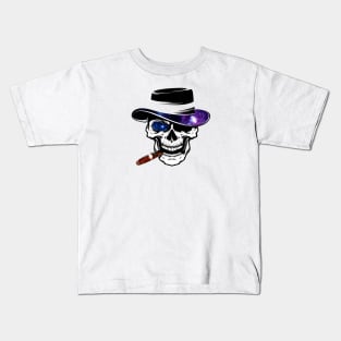 Cowboy Space Skull Kids T-Shirt